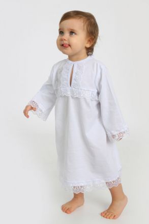 Платье крестильное унисекс. арт. ПЛ-КР-003 детское белый